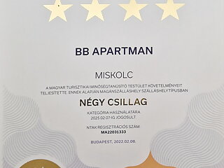 Belvarosi Bb Apartman****Miskolc szállás