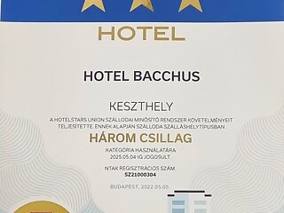 Hotel Bacchus Keszthely szállás