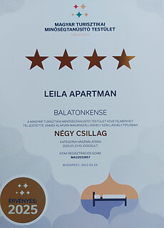 Leila Apartman Balatonkenese