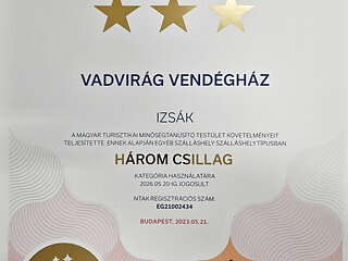 Vadvirag Vendeghaz Izsak szállás