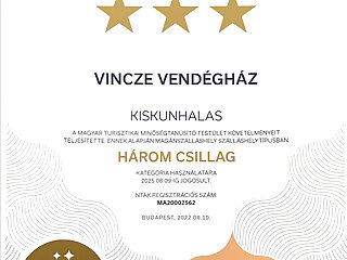 Vincze Vendeghaz Kiskunhalas szállás